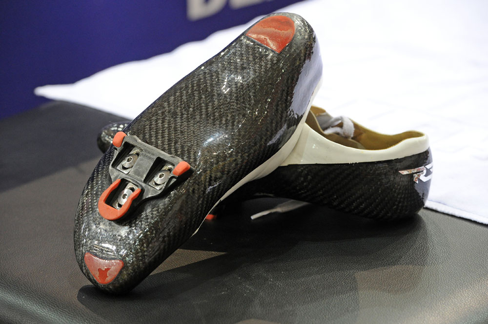 Simon Van Velthooven's shoes, Track World Championships 2013, day one