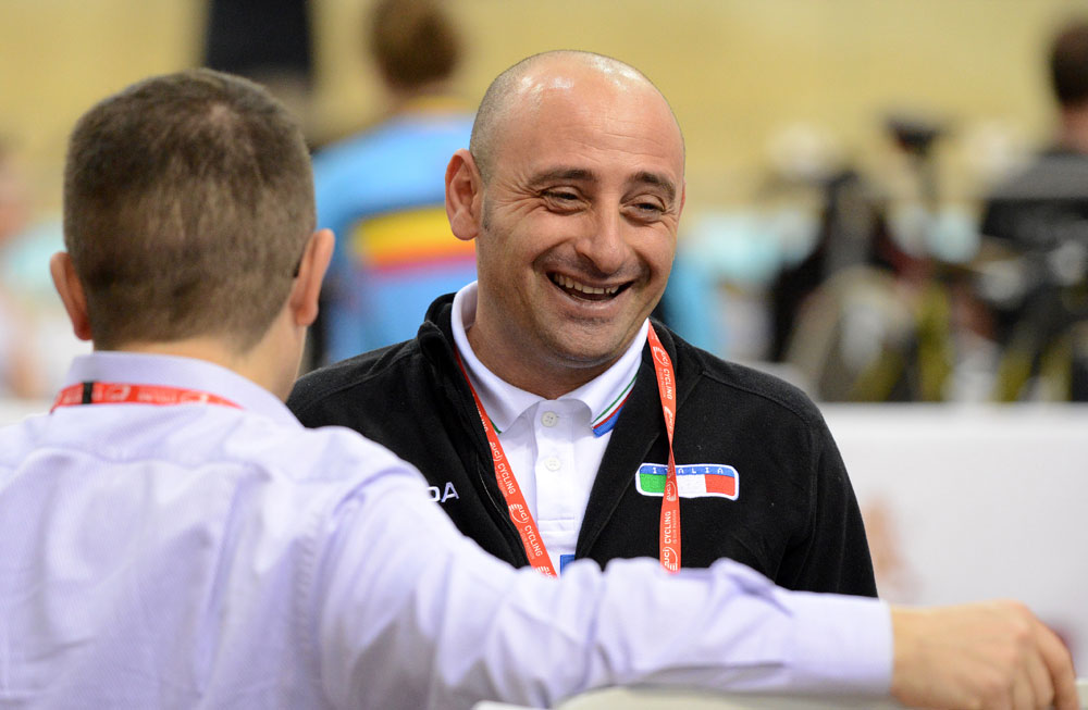 Paolo Bettini, Track World Championships 2013, day 2 morning Paolo Bettini, Track World Championships 2013, day 2 morning