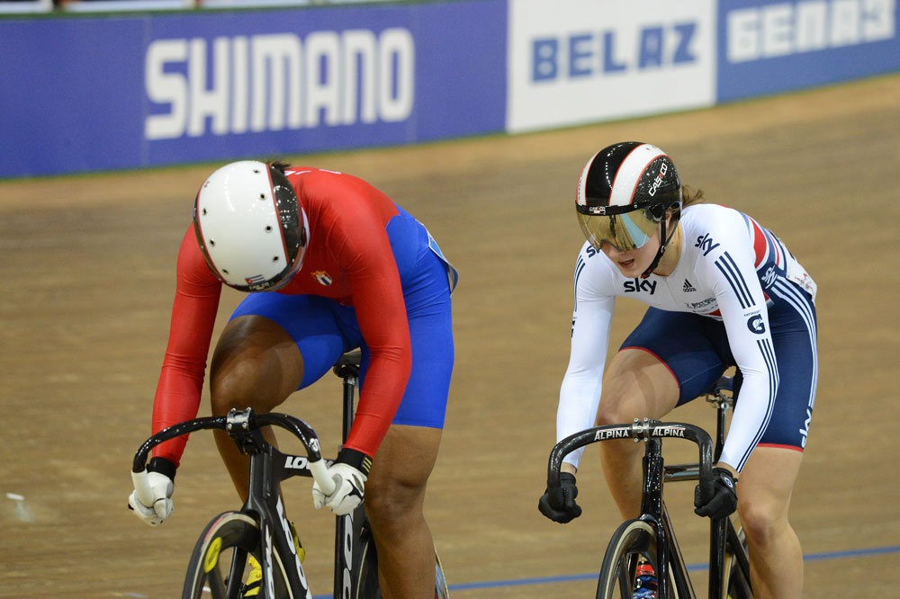 Victoria Williamson and Rodriguez, Track World Championships 2013, day three morning