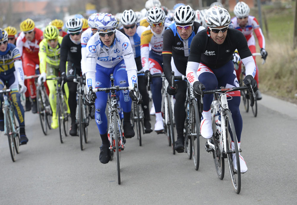 Lotto-Belisol chase, Omloop Het Nieuwsblad 2013