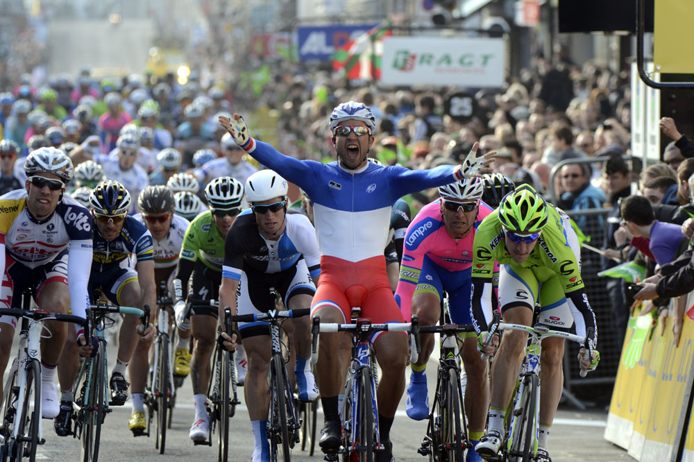 Nacer Bouhanni wins stage one of Paris-Nice 2013 Nacer Bouhanni wins stage one of Paris-Nice 2013