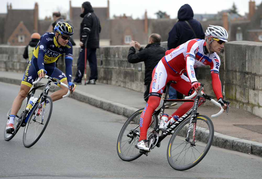 Gatis Smukulis in break, Paris-Nice 2013, stage two