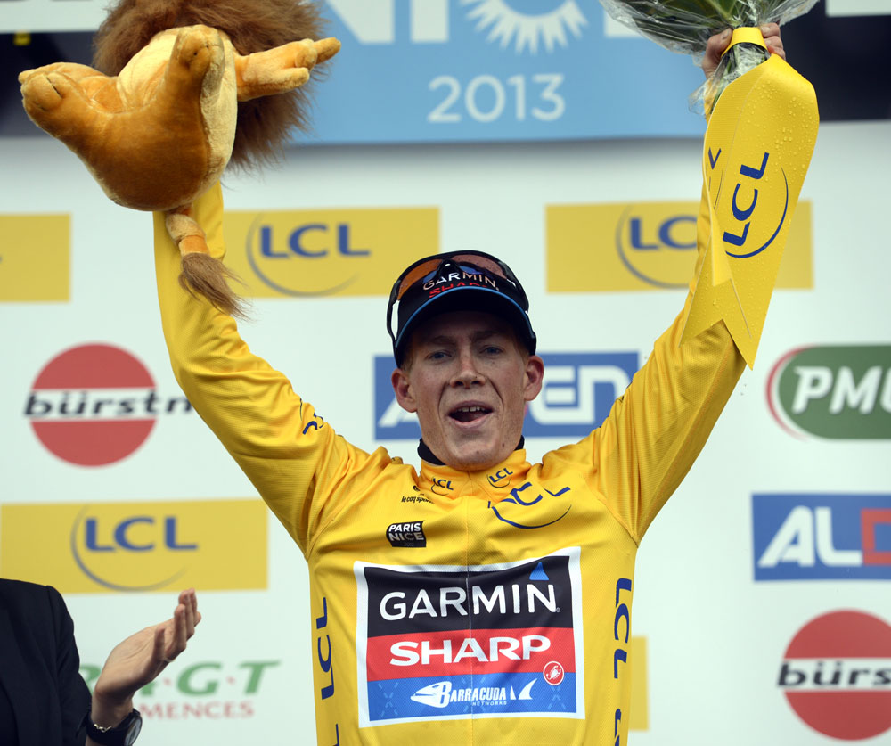 Andrew Talansky in race lead, Paris-Nice 2013, stage three