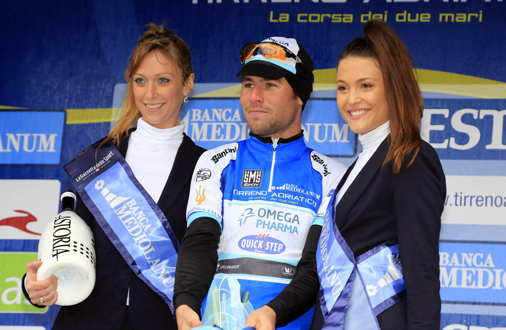 Mark Cavendish in lead, Tirreno-Adriatico 2013, stage one