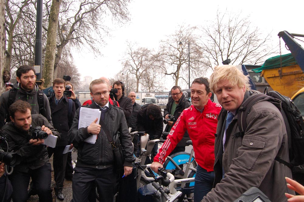 Chris Boardman and Boris Johnson, London, March 2013 Chris Boardman and Boris Johnson, London, March 2013