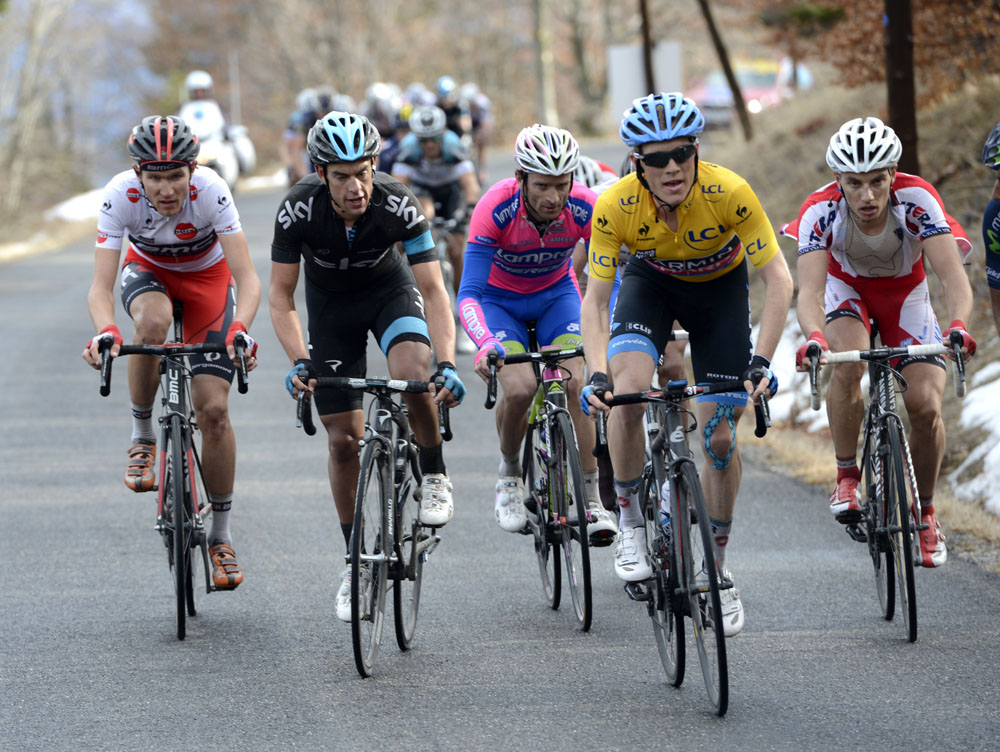 Andrew Talansky and Richie Porte group, Paris-Nice 2013, stage five
