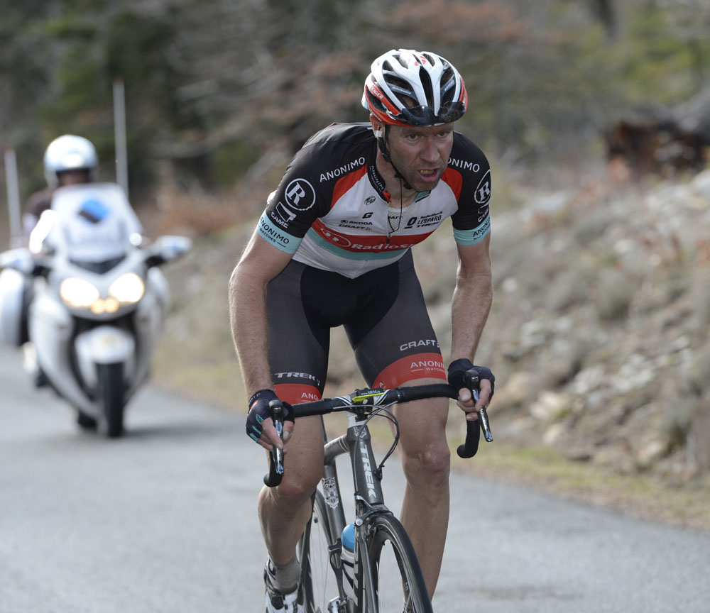 Jens Voigt solo attack, Paris-Nice 2013, stage five