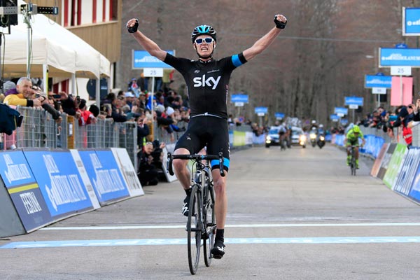 Chris Froome wins stage four, Tirreno-Adriatico 2013 Chris Froome wins stage four, Tirreno-Adriatico 2013