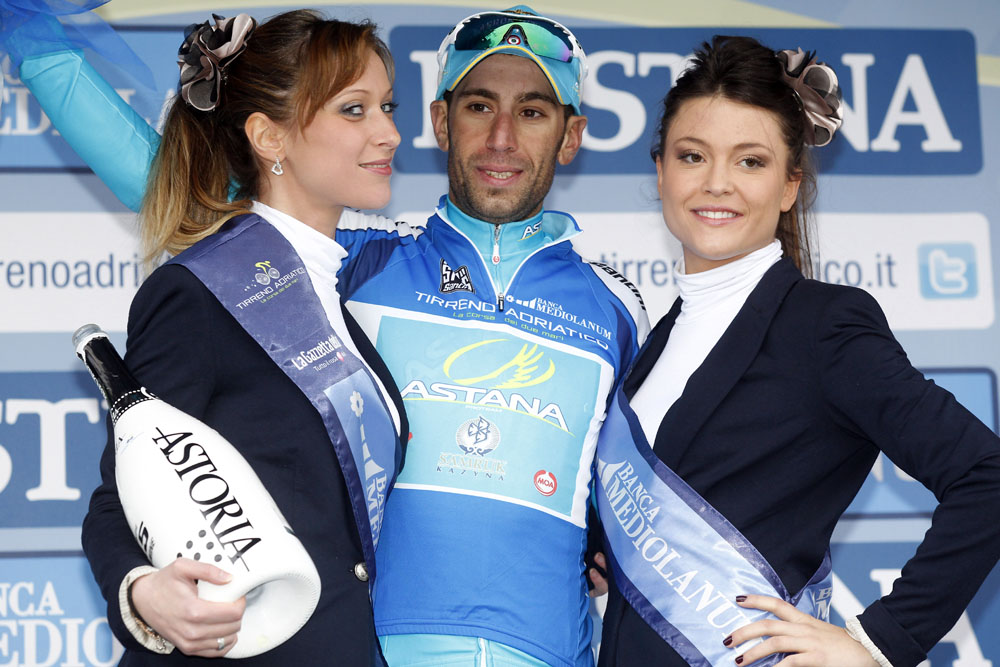 Vincenzo Nibali in the lead, Tirreno-Adriatico 2013 stage six Vincenzo Nibali in the lead, Tirreno-Adriatico 2013 stage six