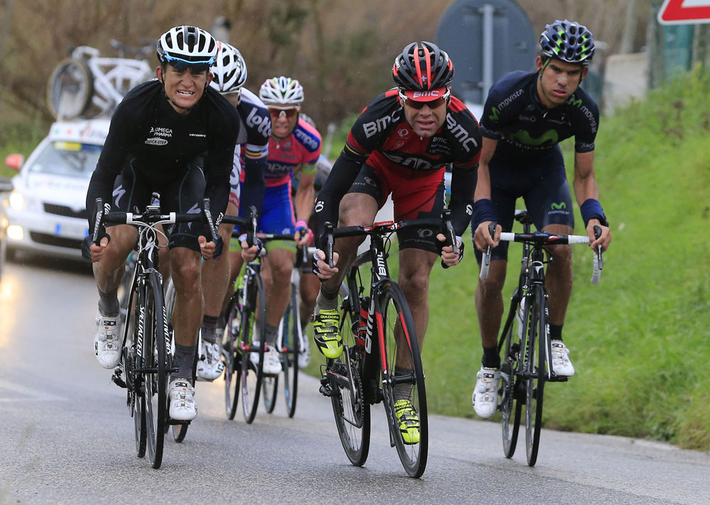 Cadel Evans, Michal Kwiatoski chase, Tirreno-Adriatico 2013, stage six