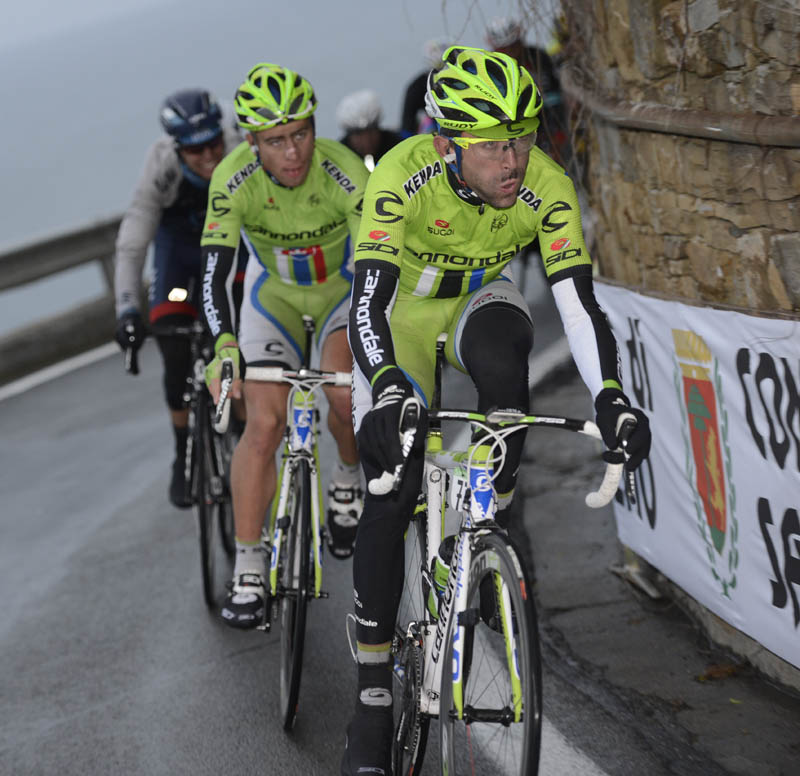 Moreno Moser chases the escape, Milan-San Remo 2013