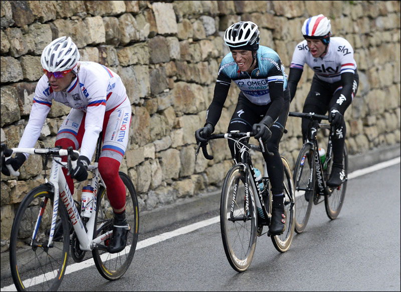 Vorganov, Chavanel and Stannard, Milan-San Remo 2013