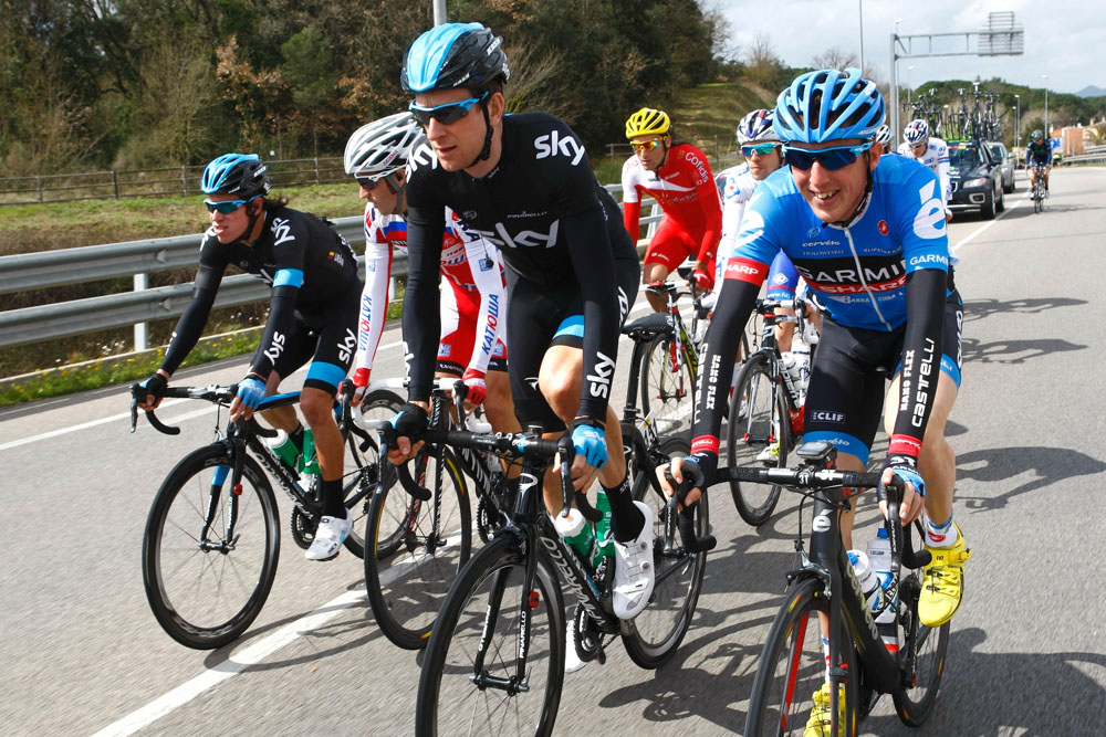 Bradley Wiggins and Daniel Martin, Volta a Catalunya 2013, stage two