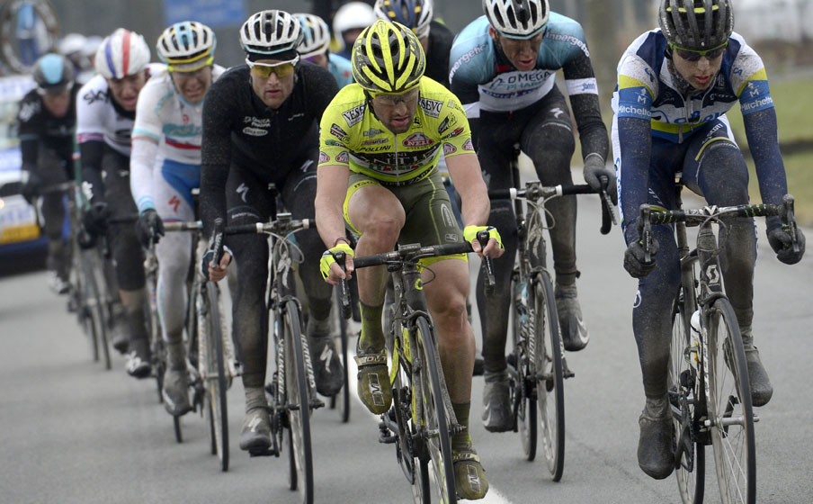 Oscar Gatto heads escape, Dwars Door Vlaanderen 2013