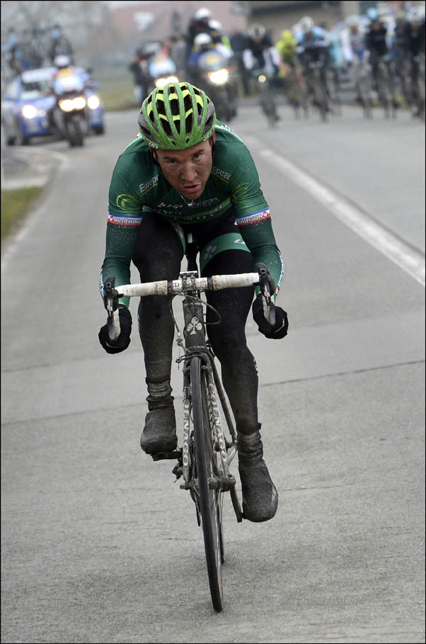 Thomas Voeckler attacks, Dwars Door Vlaanderen 2013