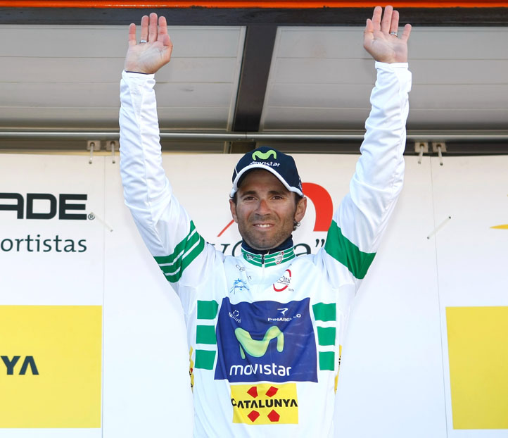 Alejandro Valverde in race lead, Volta a Catalunya 2013, stage three