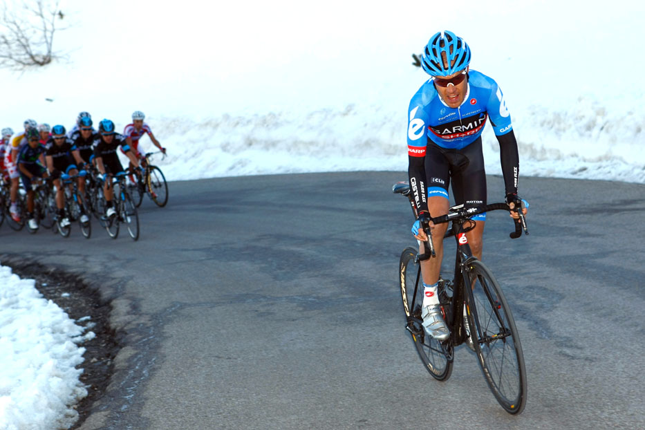 Tom Danielson attacks, Volta a Catalunya 2013, stage three