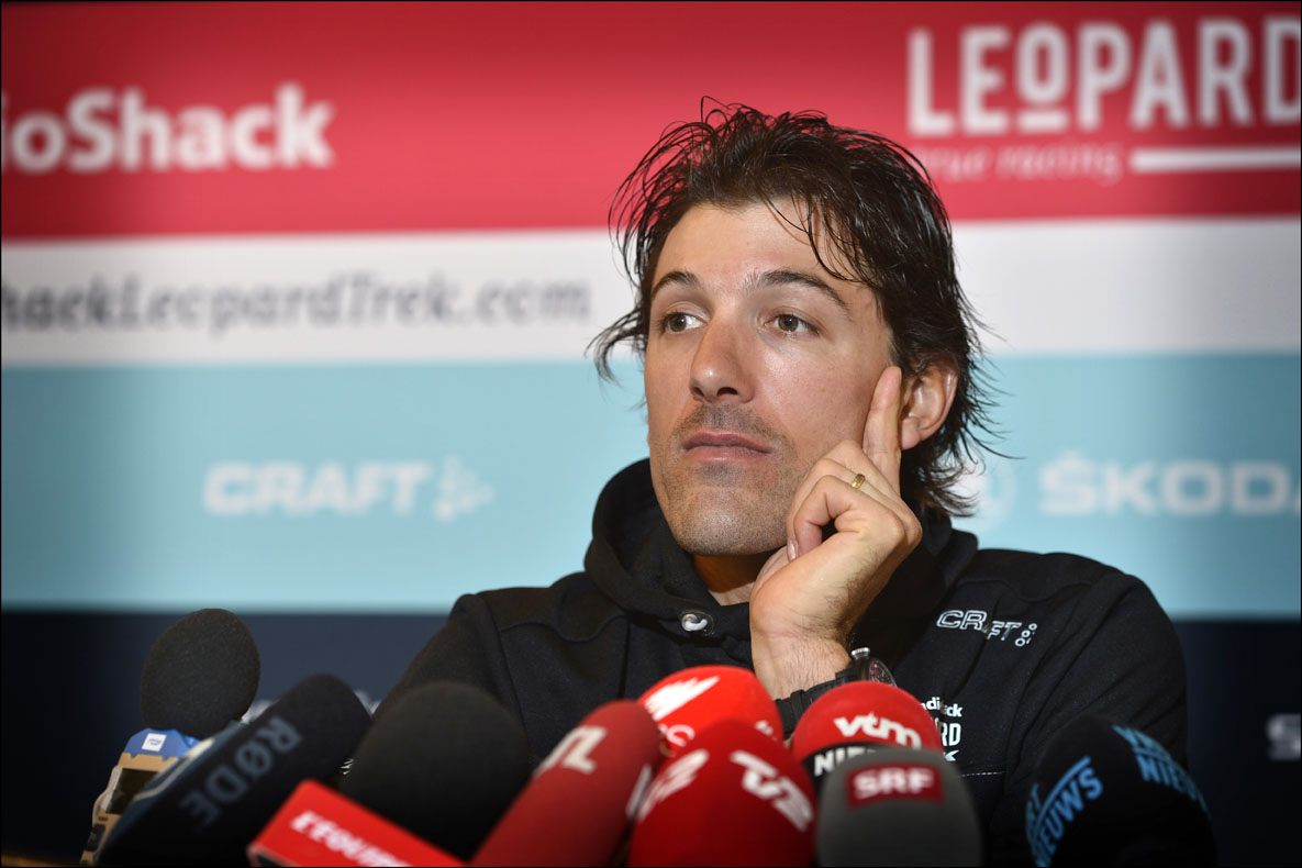 Fabian Cancellara, pre-Paris-Roubaix 2013 press conference Fabian Cancellara, pre-Paris-Roubaix 2013 press conference