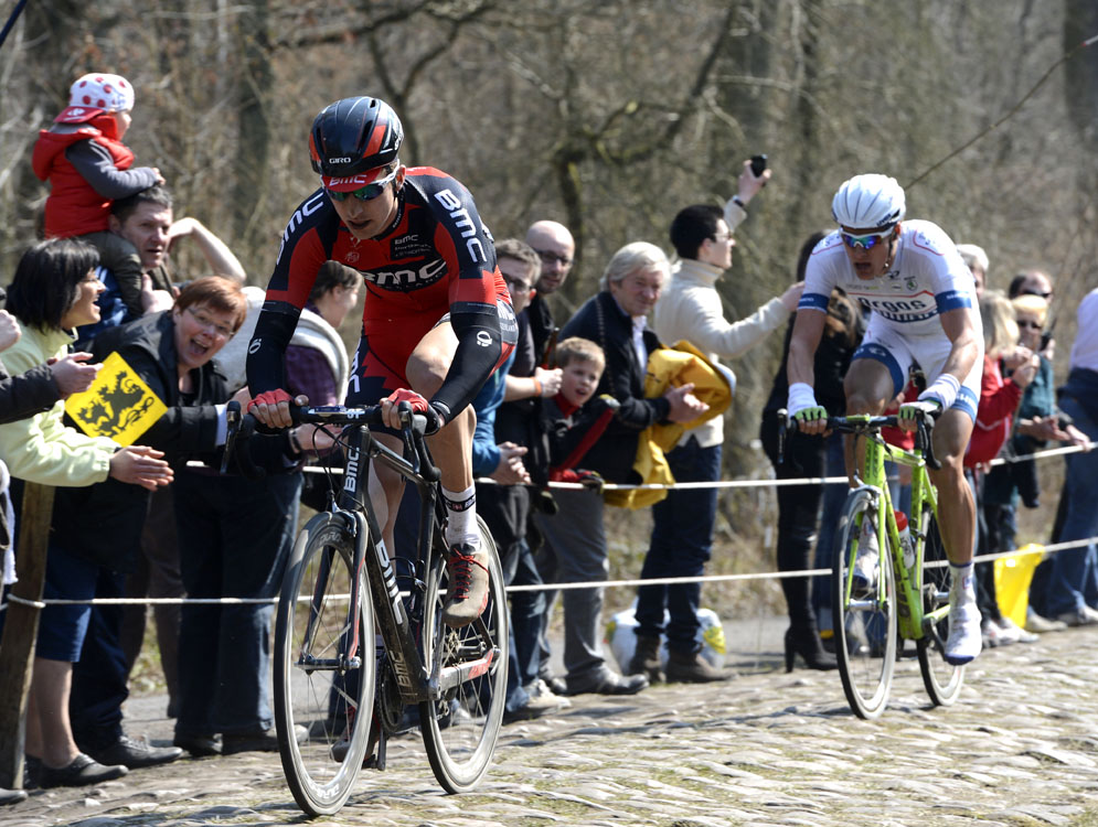 Taylor Phinney on Arenberg, Paris-Roubaix 2013 Taylor Phinney on Arenberg, Paris-Roubaix 2013