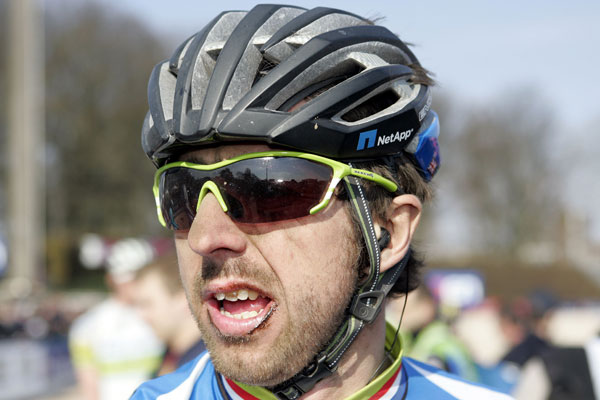 Russell Downing, Paris-Roubaix 2013 Russell Downing, Paris-Roubaix 2013