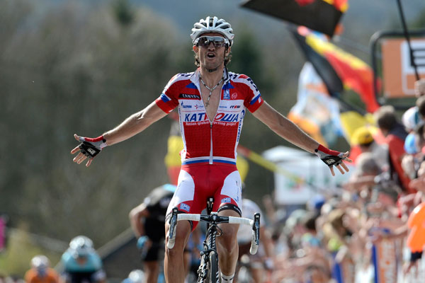 Daniel Moreno wins 2013 Fleche Wallonne Daniel Moreno wins 2013 Fleche Wallonne