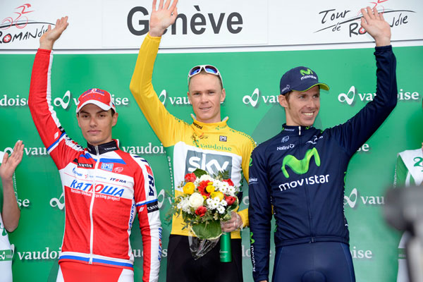 Chris Froome wins overall, Tour de Romandie 2013, Stage five Chris Froome wins overall, Tour de Romandie 2013, Stage five