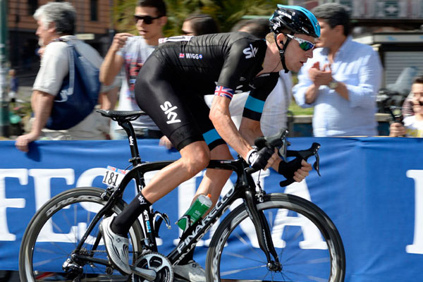 Bradley Wiggins during stage one of the 2013 Giro d'Italia Bradley Wiggins during stage one of the 2013 Giro d'Italia