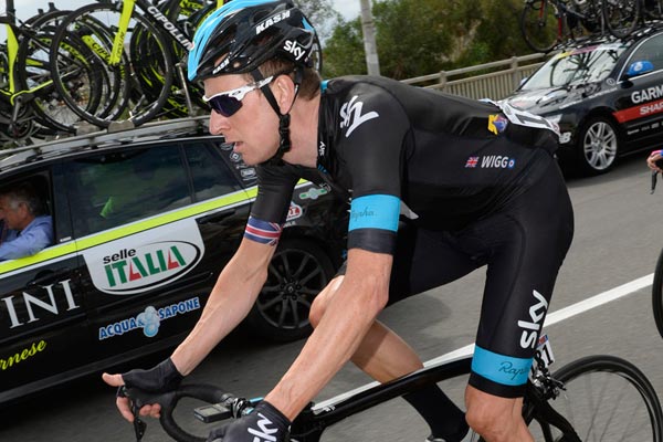 Bradley Wiggins, Giro d'Italia 2013, stage four Bradley Wiggins, Giro d'Italia 2013, stage four