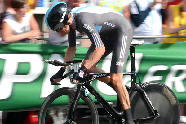 Bradley Wiggins, Tour de France 2012 prologue Bradley Wiggins, Tour de France 2012 prologue