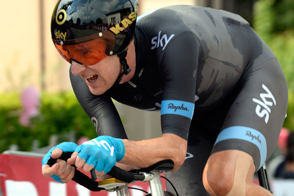 Photo: Bradley Wiggins wins Tour of Poland time trial. 