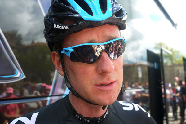 Photo: Bradley Wiggins, Giro d'Italia 2013. 