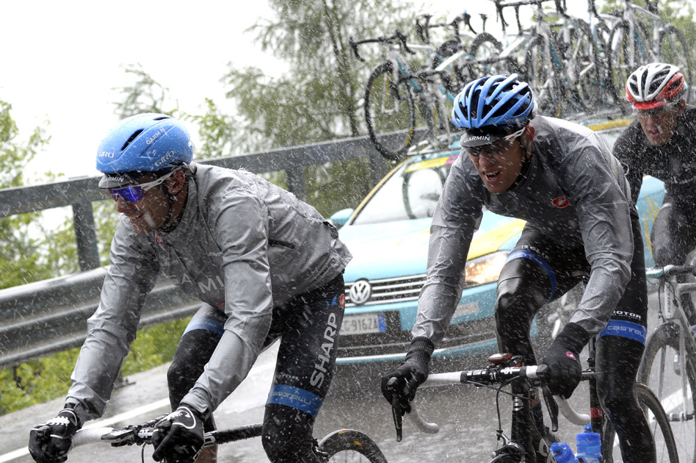 David Millar and Ryder Hesjedal, Giro d'Italia 2013, stage 12 David Millar and Ryder Hesjedal, Giro d'Italia 2013, stage 12