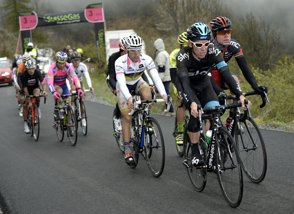 Rigoberto Uran and Cadel Evans, Giro d'Italia 2013, stage 14 Rigoberto Uran and Cadel Evans, Giro d'Italia 2013, stage 14