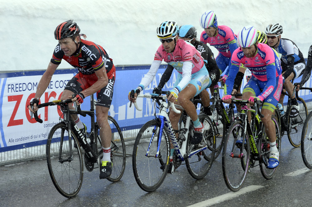 Cadel Evans and Vincenzo Nibali, Giro d'Italia 2013, stage 15 Cadel Evans and Vincenzo Nibali, Giro d'Italia 2013, stage 15