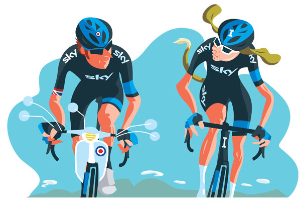 Bradley Wiggins and Chris Froome Bradley Wiggins and Chris Froome