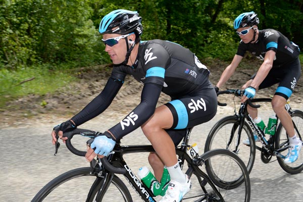 Richie Porte and Chris Froome, Criterium du Dauphine 2013 Richie Porte and Chris Froome, Criterium du Dauphine 2013