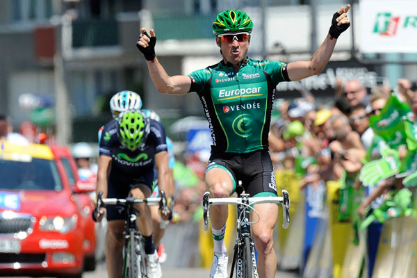 Thomas Voeckler wins, Criterium du Dauphine 2013, stage six Thomas Voeckler wins, Criterium du Dauphine 2013, stage six