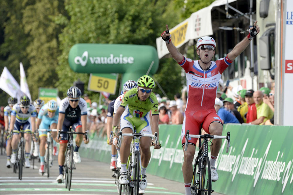 Alexander Kristoff wins, Tour de Suisse 2013, stage five Alexander Kristoff wins, Tour de Suisse 2013, stage five