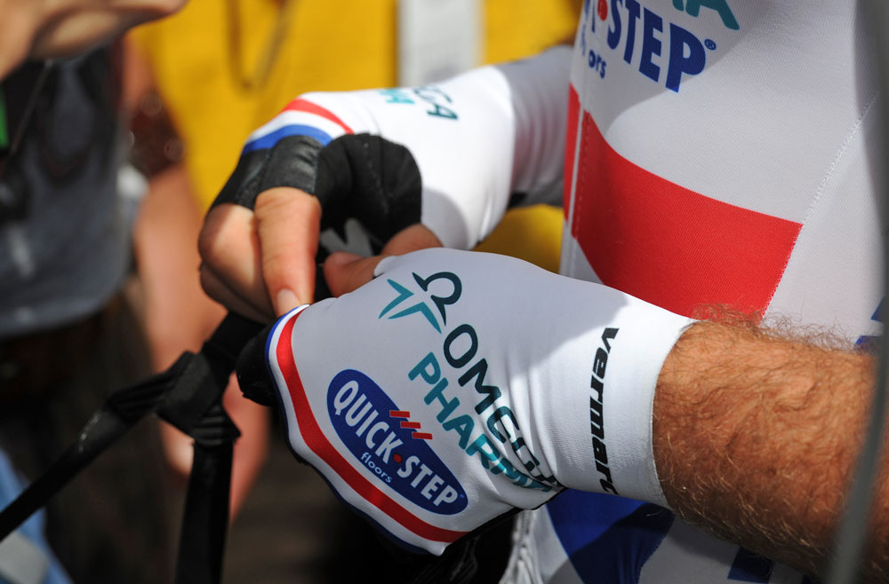 Mark Cavendish's gloves, Tour de France 2013, stage five Mark Cavendish's gloves, Tour de France 2013, stage five