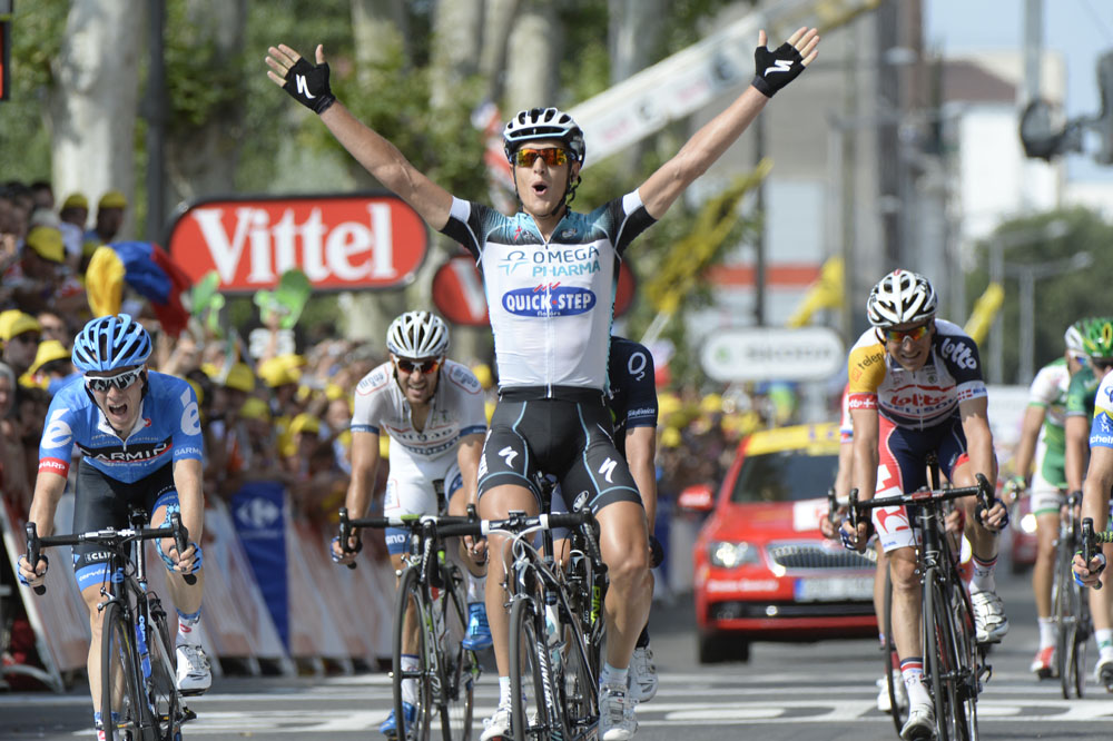 Matteo Trentin wins, Tour de France 2013, stage 14 Matteo Trentin wins, Tour de France 2013, stage 14