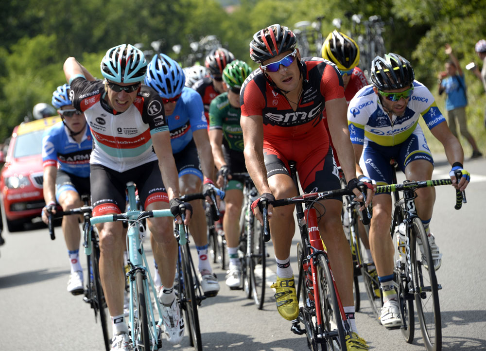 tdf13-st14-burghardt-voigt escape.jpg Marcus Burghardt and Jens Voigt in escape, Tour de France 2013, stage 14