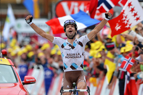Christophe Riblon wins stage 18 of the Tour de France 2013 Christophe Riblon wins stage 18 of the Tour de France 2013