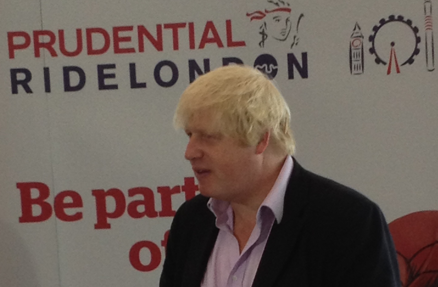 Boris Johnson Prudential RideLondon Press Call Boris Johnson Prudential RideLondon Press Call