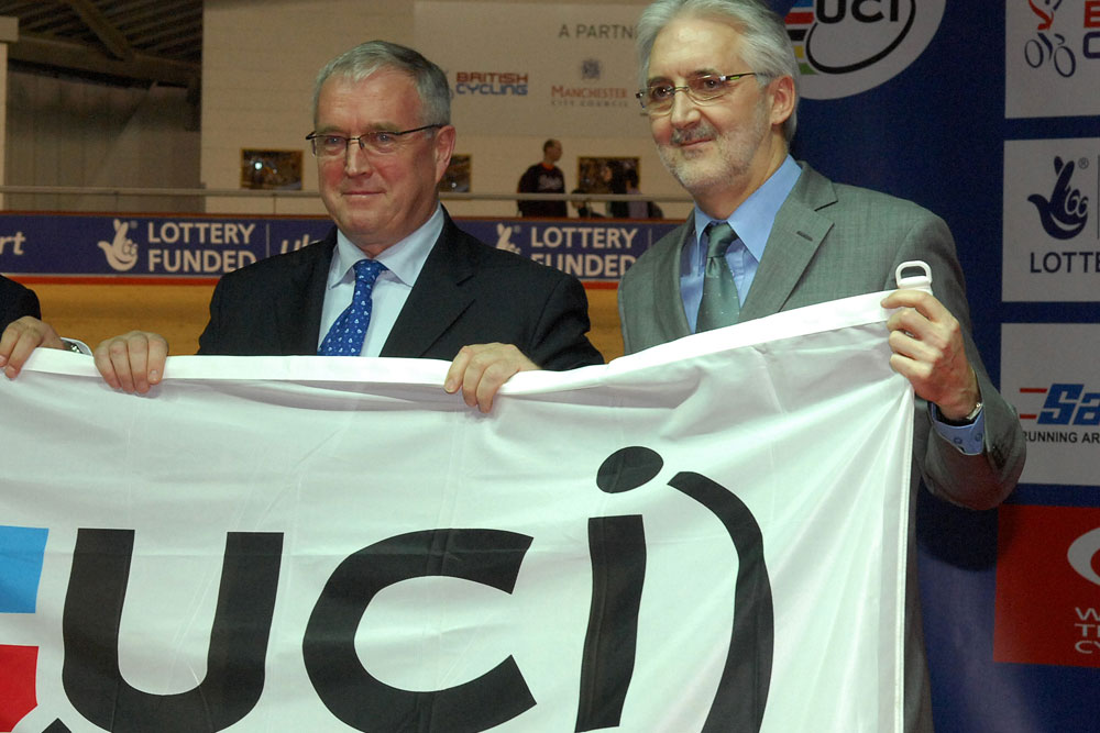 Pat McQuaid and Brian Cookson Pat McQuaid and Brian Cookson