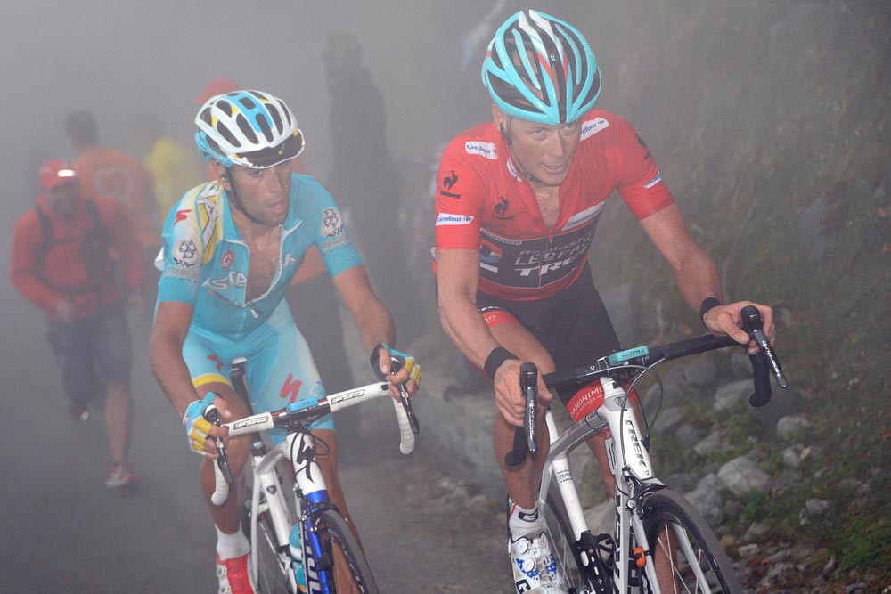 Chris Horner and Vincenzo Nibali, Vuelta a Espana 2013, stage 20 Chris Horner and Vincenzo Nibali, Vuelta a Espana 2013, stage 20