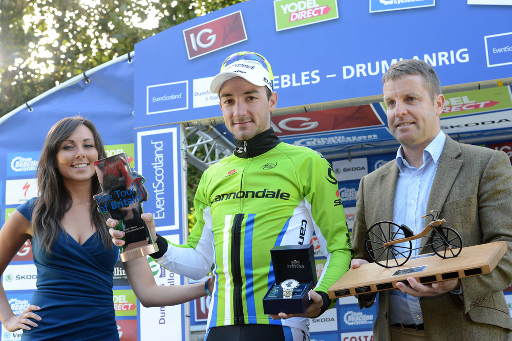 Elia Viviani, stage winner, Tour of Britain 2013, stage one Elia Viviani, stage winner, Tour of Britain 2013, stage one