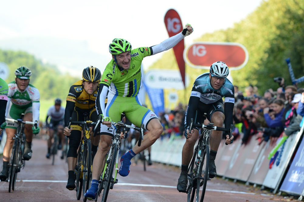 Elia Viviani, stage winner, Tour of Britain 2013, stage one Elia Viviani, stage winner, Tour of Britain 2013, stage one