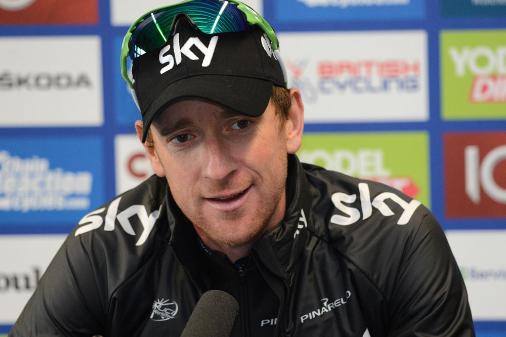 Bradley Wiggins press conference, Tour of Britain 2013, stage three TT Bradley Wiggins press conference, Tour of Britain 2013, stage three TT