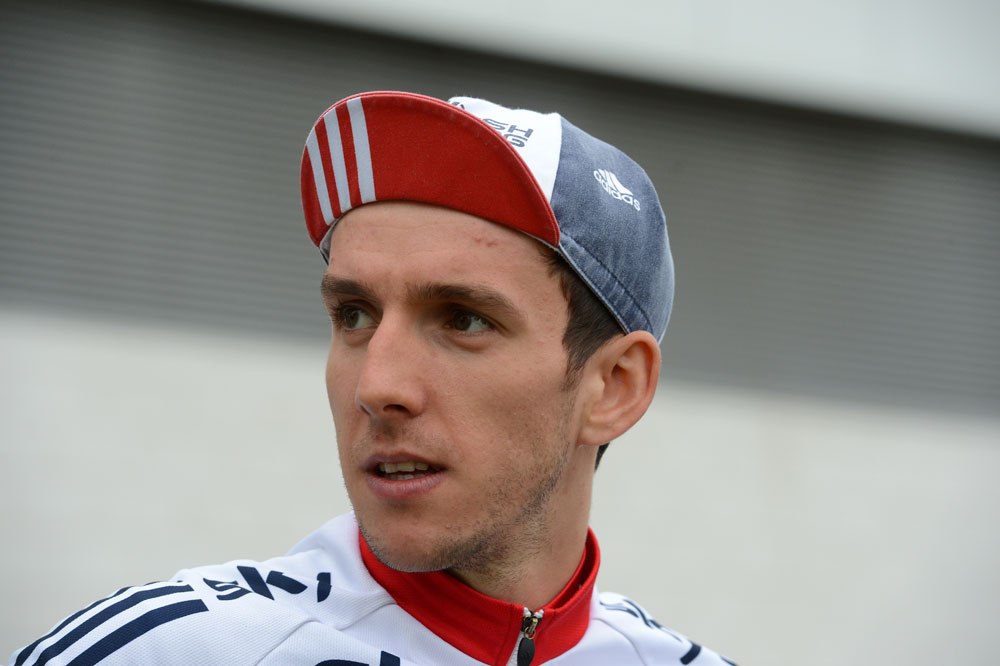 Simon Yates signs on, Tour of Britain 2013, stage seven Simon Yates signs on, Tour of Britain 2013, stage seven