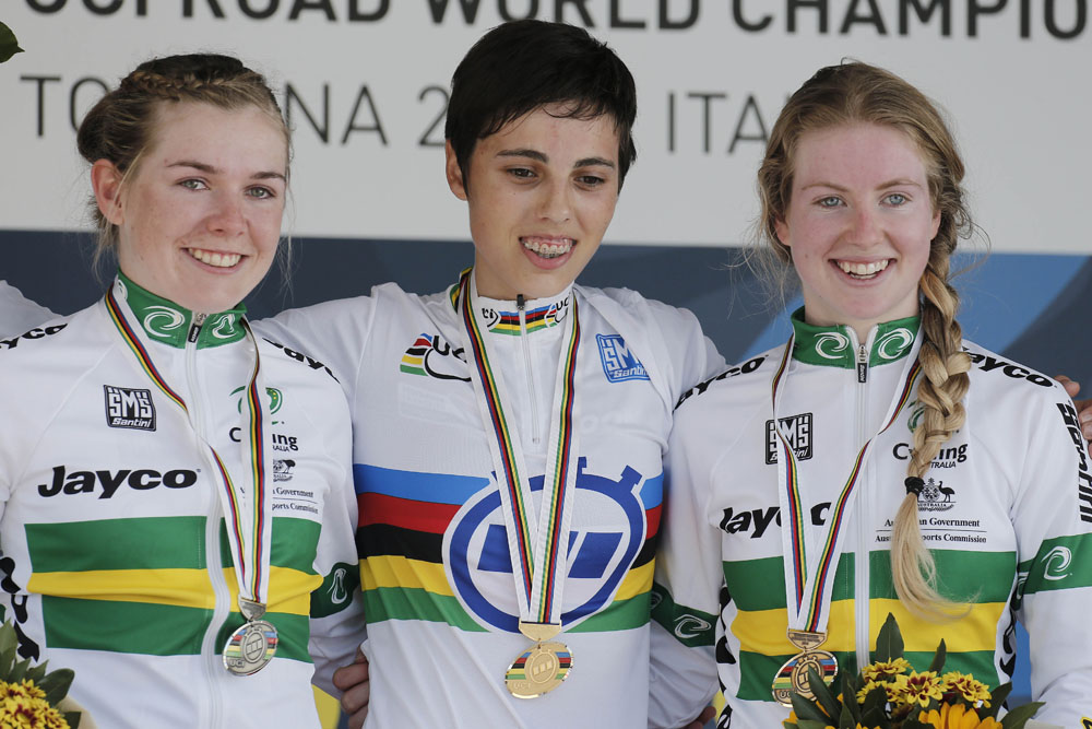 Severine Eraud wins, Junior women's time trial, Road World Championships 2013 Severine Eraud wins, Junior women's time trial, Road World Championships 2013